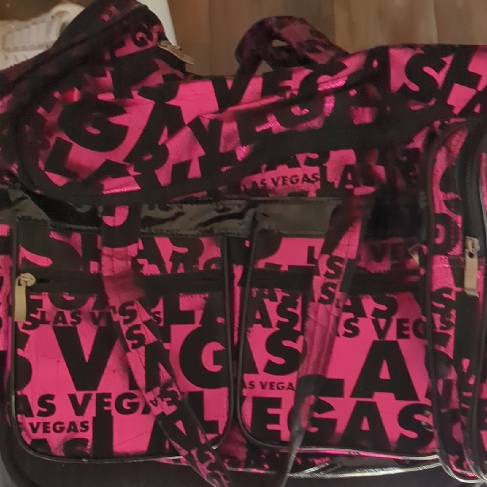 Las Vegas Pink and Black Women's Bag - Picture 2 of 3